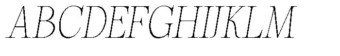 Magerist Extra Light Semi Expanded Slant Font UPPERCASE