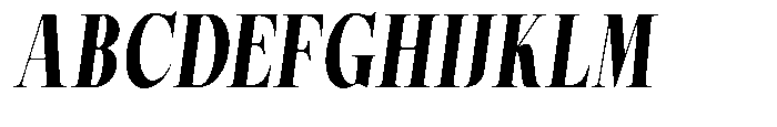 Magerist Heavy Condensed Italic Font UPPERCASE
