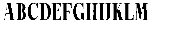 Magerist Heavy Condensed Plain Font UPPERCASE