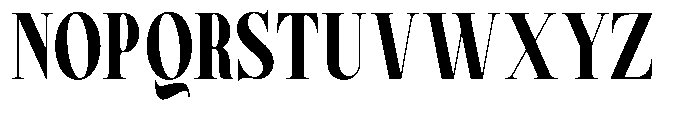 Magerist Heavy Condensed Plain Font UPPERCASE