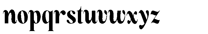 Magerist Heavy Condensed Plain Font LOWERCASE