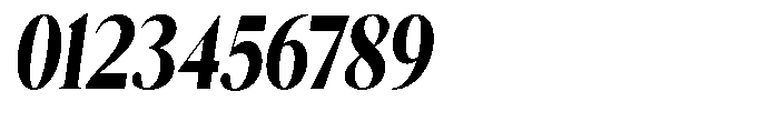 Magerist Heavy Condensed Slant Font OTHER CHARS