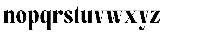 Magerist Heavy Condensed Font LOWERCASE