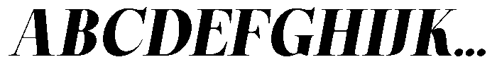 Magerist Heavy Expanded Italic Font UPPERCASE