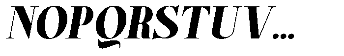 Magerist Heavy Expanded Italic Font UPPERCASE