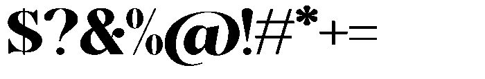 Magerist Heavy Expanded Plain Font OTHER CHARS