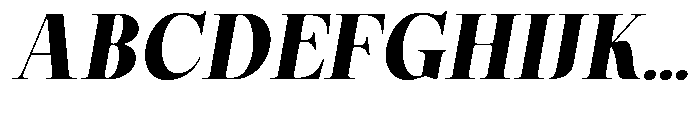 Magerist Heavy Expanded Slant Font UPPERCASE