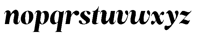 Magerist Heavy Italic Font LOWERCASE