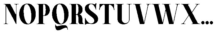 Magerist Heavy Plain Font UPPERCASE
