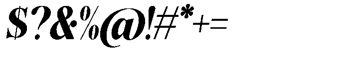 Magerist Heavy Semi Condensed Italic Font OTHER CHARS