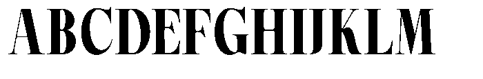 Magerist Heavy Semi Condensed Plain Font UPPERCASE