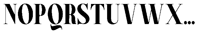 Magerist Heavy Semi Condensed Plain Font UPPERCASE