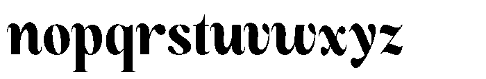 Magerist Heavy Semi Condensed Plain Font LOWERCASE