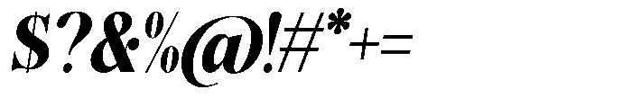 Magerist Heavy Semi Condensed Slant Font OTHER CHARS