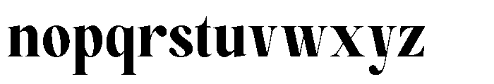 Magerist Heavy Semi Condensed Font LOWERCASE