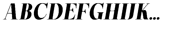 Magerist Heavy Semi Expanded Slant Font UPPERCASE