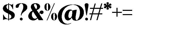 Magerist Heavy Semi Expanded Font OTHER CHARS
