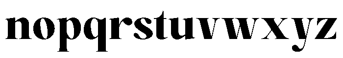 Magerist Heavy Semi Expanded Font LOWERCASE