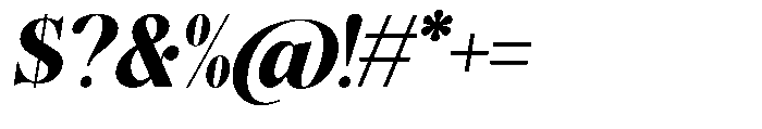 Magerist Heavy Slant Font OTHER CHARS