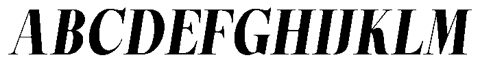 Magerist Heavy Slant Font UPPERCASE
