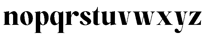 Magerist Heavy Font LOWERCASE