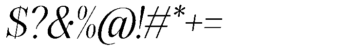 Magerist Italic Font OTHER CHARS