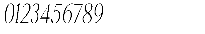 Magerist Light Condensed Italic Font OTHER CHARS