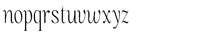 Magerist Light Condensed Plain Font LOWERCASE