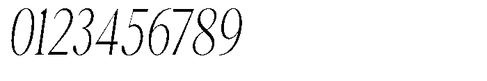 Magerist Light Condensed Slant Font OTHER CHARS
