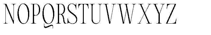 Magerist Light Condensed Font UPPERCASE