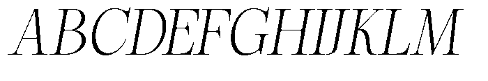 Magerist Light Expanded Italic Font UPPERCASE