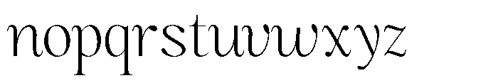 Magerist Light Expanded Plain Font LOWERCASE