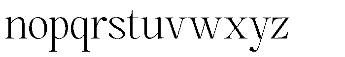 Magerist Light Expanded Font LOWERCASE