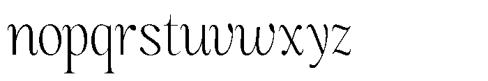 Magerist Light Plain Font LOWERCASE