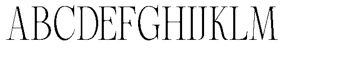 Magerist Light Semi Condensed Plain Font UPPERCASE