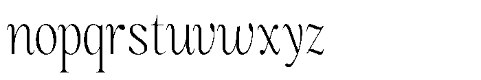 Magerist Light Semi Condensed Plain Font LOWERCASE