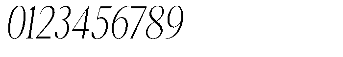 Magerist Light Semi Condensed Slant Font OTHER CHARS
