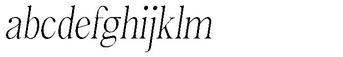 Magerist Light Semi Condensed Slant FONT