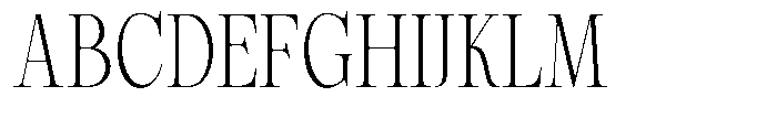 Magerist Light Semi Condensed Font UPPERCASE