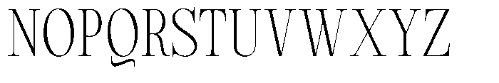 Magerist Light Semi Condensed Font UPPERCASE