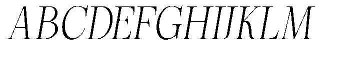 Magerist Light Semi Expanded Italic Font UPPERCASE