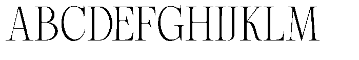 Magerist Light Semi Expanded Plain Font UPPERCASE