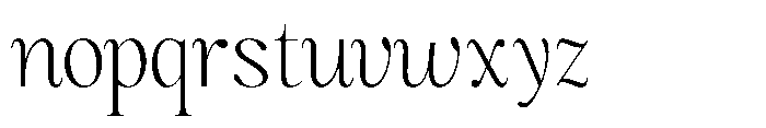 Magerist Light Semi Expanded Plain Font LOWERCASE