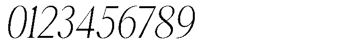 Magerist Light Slant Font OTHER CHARS