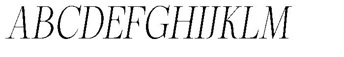 Magerist Light Slant Font UPPERCASE