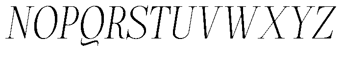 Magerist Light Slant Font UPPERCASE