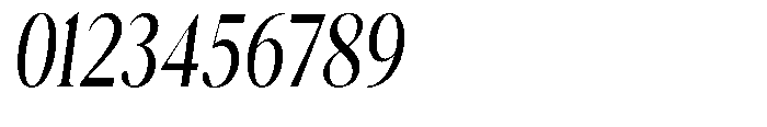 Magerist Medium Condensed Italic Font OTHER CHARS