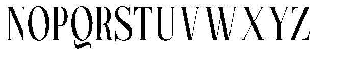 Magerist Medium Condensed Plain Font UPPERCASE