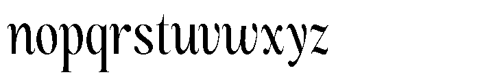 Magerist Medium Condensed Plain Font LOWERCASE