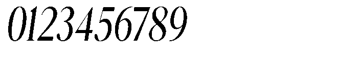 Magerist Medium Condensed Slant Font OTHER CHARS